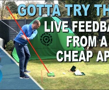 LIVE GOLF FEEDBACK FROM A CHEAP APP