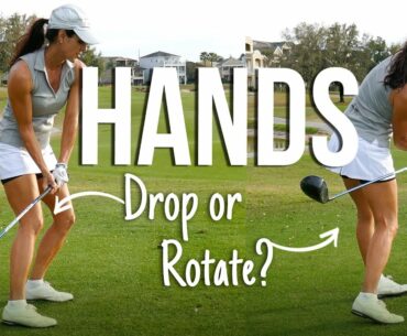Golf Tip: Drop Hands or Rotate During Downswing