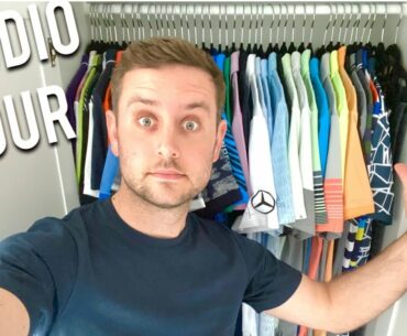 MY WARDROBE | STUDIO ROOM TOUR | Whats in my WARDROBE? The Golf Fashion Guy Edition