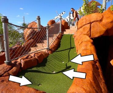 The Triple Mini Golf Hole In One Option! - Can We Get It?!