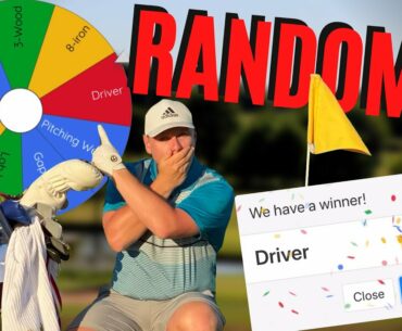 RANDOM WHEEL CHOSES OUR GOLF CLUBS! CRAZY GAME!