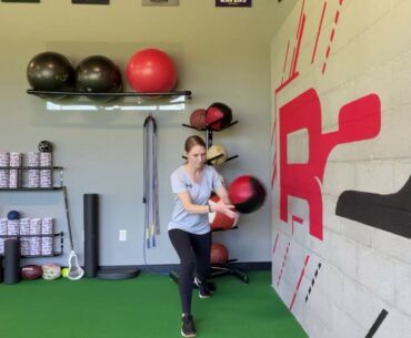 Golf Fitness - Split Stance Lateral Med Ball Throw