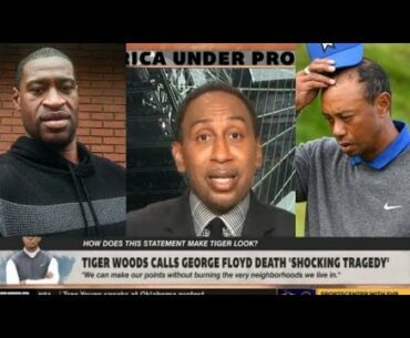 First Take | Stephen A. "appalled" Tiger Woods calls George Floyd pass away is 'SHOCKING TRAGEDY'