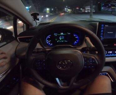 Teste do OpenPilot da Comma.ai a noite , Corolla Hybrid 2020