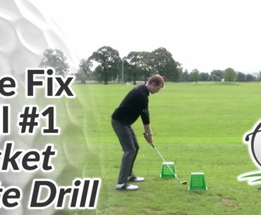 Golf Slice Fix - Drill #1 - Basket Gate Drill