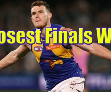 Each AFL Teams Closest Finals Game (Since 2000)