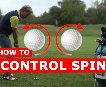 HOW TO CONTROL the SPIN of the GOLF BALL - create backspin or topspin