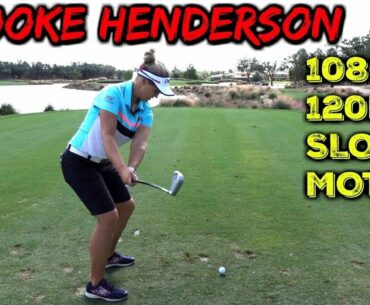 BROOKE HENDERSON DTL SLOW MOTION IRON GOLF SWING 1080P