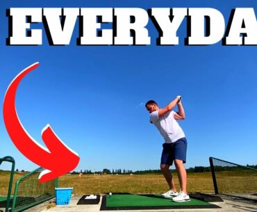 DOES PRACTICING DRIVER EVERY DAY FOR A BEGINNER GOLF SWING WORK!? (Results)