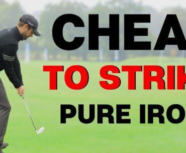 CHEAT TO STRIKE THE GOLF BALL PURE