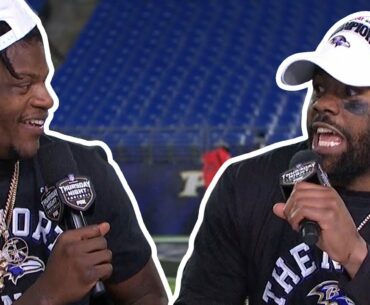 Mark Ingram on Lamar Jackson “That’s a WILD DOG!!” | TNF Post Game Interview