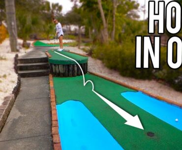 Crazy Mini Golf Hole In Ones at this Awesome Mini Golf Course!
