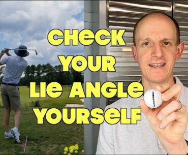 HOW TO CHECK LIE ANGLE - Check the Lie Angles of your Golf Clubs