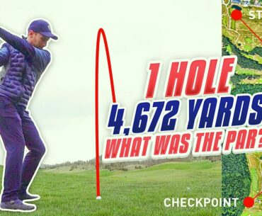 The Longest Golf Hole in The World! (1 Hole = 2.6 miles, every shot shown).