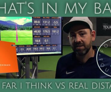 WHAT'S IN THE BAG 2020 // how far I hit my clubs on trackman at Tour Issue Golf