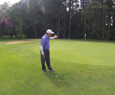 Chipping keeping leading shoulder in longer