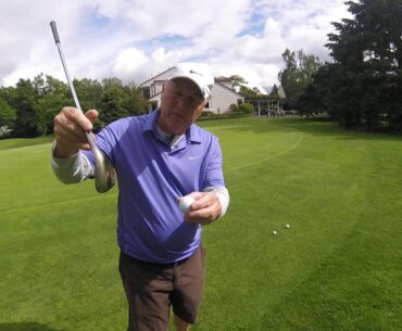 Chipping idea for intermediate players, chip into the ball