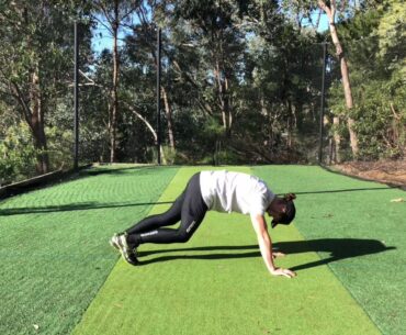 Calf pump to pigeon stretch