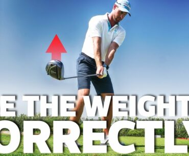 Use the driver weight correctly to improve your swing