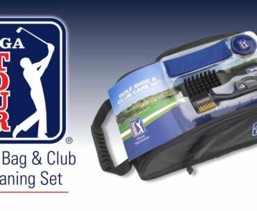 PGA TOUR Shoe Bag With Club Cleaning Set - PGAT39