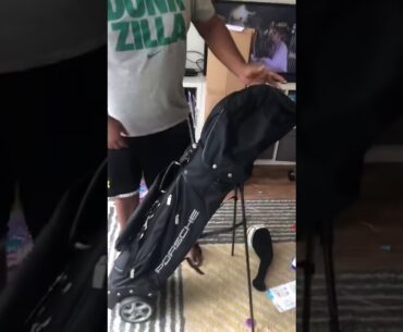 Porsche Golf Bag unwrapping Golf Porsche series