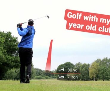 Golf with 16 year old clubs