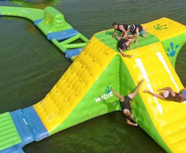 Nerf Blasters Floating Island Battle | Dude Perfect