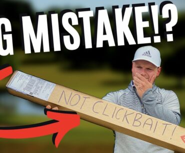 I MADE A MISTAKE AND GOT THE WRONG GOLF CLUBS... SO IM CHANGING!