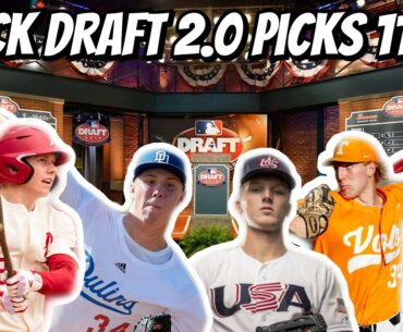 MLB DRAFT 2020: MOCK DRAFT 2.0 PICKS 11-20
