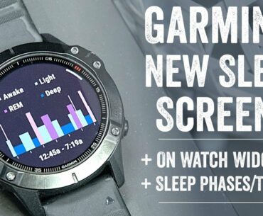 Quick Tips: Garmin's New On-Watch Sleep Tracking Widgets