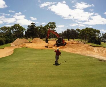 Renovation of Kooyonga Golf Club's 13th Green