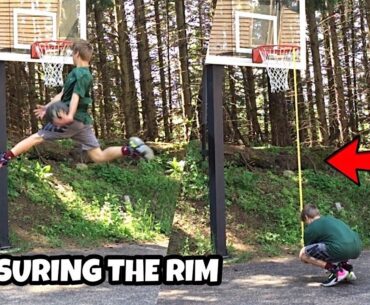NEW HOOP & NEW SHOES!!! MEASURING the RIM - Dunk Journey #73
