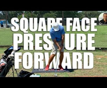Solid Golf Shots - Square Face, Pressure on Front Foot