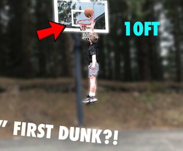 5’8” MY OFFICIAL FIRST 10 FOOT DUNK!!? 10 Foot Full Session - 5’8” Dunk Journey #113