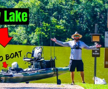 Fishing a NEW Lake is TOUGH (Micro Boat Adventures)