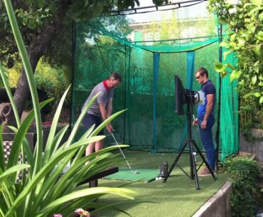 Golf pro David Montesi tested with Wright Balance