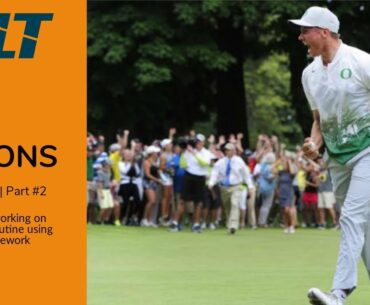 College Golfer working on their pre-shot Routine using OSVEA | GLT Live Golf Lesson #009 Part #2