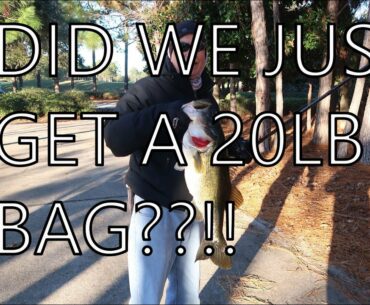 EPIC FLORIDA DECEMBER COLD WEATHER BASS FISHING 20LB BAG