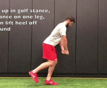 SL Balance - Ball of Foot Golf Stance