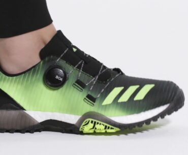 Adidas CodeChaos BOA Golf Shoes - Womens (Black/Green/White)