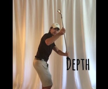 Lead arm depth in the golf swing