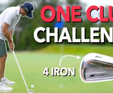 Playing Nine Holes with ONLY a 4 Iron. One Club Challenge | Bryan Bros Golf