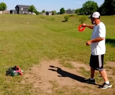 Disc Golf Field Practice  - Working on Keeping Head Down