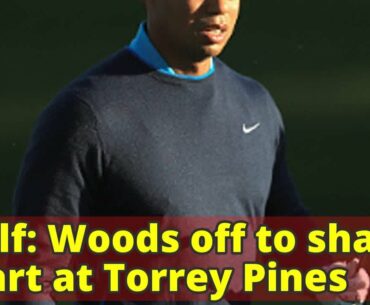 Golf: Woods off to shaky start at Torrey Pines
