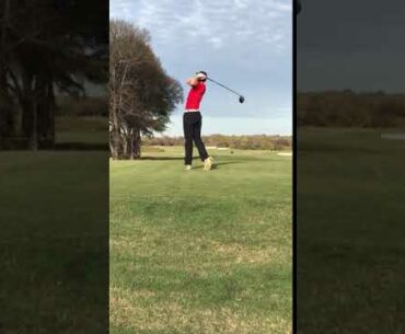 Jack tees off!