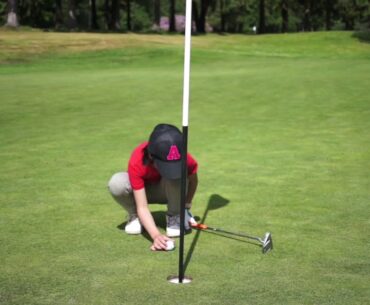 April Playing a Golf Course At Cottesmore