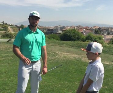 Tee Claw training drill on grass (swing path and stance)