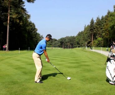 Martin Kaymer rips his RBZ off the 12th tee at Wentworth