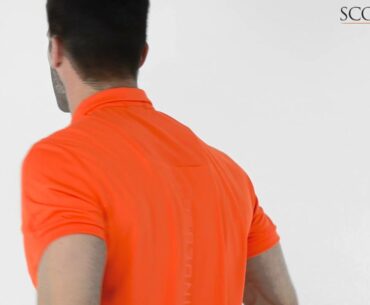 J Lindeberg Ethan TX Polo Shirt Orange