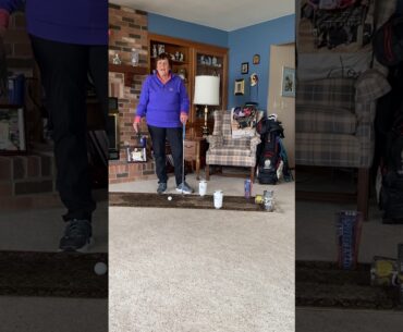 Using a Putting Mirror and Tees in a Gate Drill